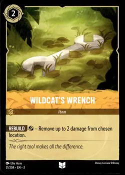 Disney Lorcana Wildcat's Wrench #31/204 tcg Near Mint or Better - Image 1