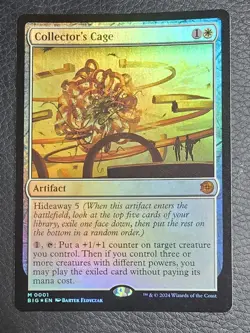 MTG Magic the Gathering Collector's Cage (1/102) The Big Score NM FOIL - Image 1
