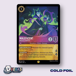 Maleficent - Mistress of All Evil 51/204 COLD FOIL Legendary NM Disney Lorcana - Image 1