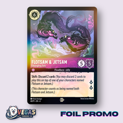 Flotsam & Jetsam - Entangling Eels 40/P1 Foil Promo Ursula's NM Disney Lorcana - Image 1