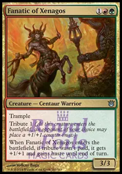 Fanatic of Xenagos 2x FOIL BNG MTG Born of the Gods Uncommon MINT red green - Image 1