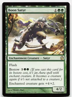 MTG Boon Satyr R Theros 152 LP - Image 1
