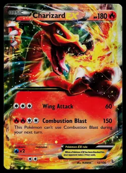 Pokemon Card - Charizard EX XY Flashfire 12/106 Ultra Rare - Image 1
