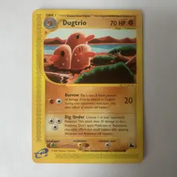 Pokemon TCG - Dugtrio Skyridge Card 52/144 NM 2003 - e-Series - Image 1
