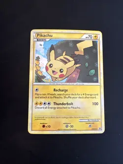 2010 Pokemon Pikachu TCG Holo Promo Card HGSS03 Black Star NM - Image 1