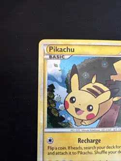 2010 Pokemon Pikachu TCG Holo Promo Card HGSS03 Black Star NM - Image 2