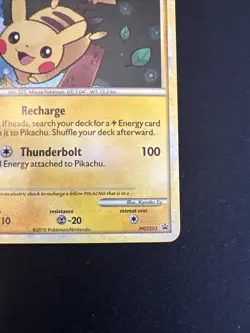 2010 Pokemon Pikachu TCG Holo Promo Card HGSS03 Black Star NM - Image 4
