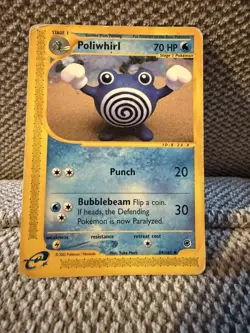 Pokemon Card - Poliwhirl Expedition Base Set 89/165 Uncommon - Image 1