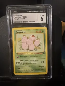 Exeggcute Near Mint 6 Jungle 52/64 Pokemon Card Cgc 6 - Image 1
