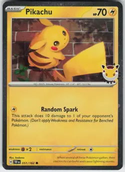 PIKACHU (POKEMON DAY 2026) 051/162 HOLO MISCELLANEOUS CARDS & PRODUCTS NM - Image 1