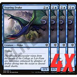 MTG Soaring Drake (Dominaria United) 066/281 (NEAR MINT) (4X) - Image 1