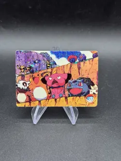 Raichu Cubone Holo Pokemon Vintage Pocket Monsters Vending Prism Sticker 453 - Image 1