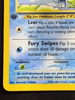 Pokemon TCG Totodile Neo Genesis 1st Edition Common Card 81/111 - Image 4