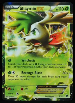 Shaymin EX #5 NM-M Pokemon Card - Image 1