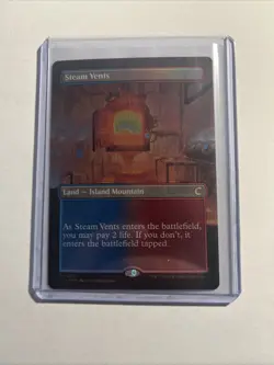 Steam Vents (Borderless) - Ravnica: Clue Edition Foil MTG Plus 2 Bonus Rares!!! - Image 1