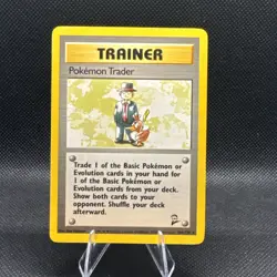 Pokemon Trader 106/130 Base Set 2 Regular Pokemon TCG LP - Image 1