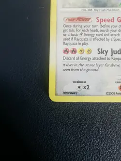 Pokemon Card Rayquaza 14/146 D&P Legends Awakened Holo Rare - Image 4