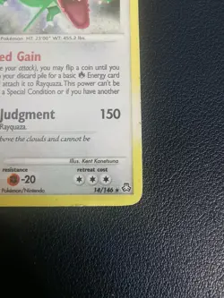 Pokemon Card Rayquaza 14/146 D&P Legends Awakened Holo Rare - Image 5