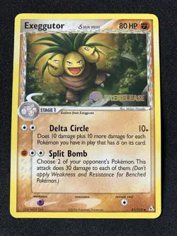 Exeggutor #41 Ex Holon Phantoms Pre-Release Stamped Pokemon 2006 NM- - Image 1