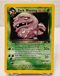 Dark Weezing 14/82 Holo Rare Unlimited Team Rocket Pokemon 1292 - Image 1