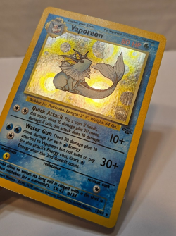 Vaporeon 12/64 Holo Rare Unlimited Jungle Pokemon 1719 - Image 3