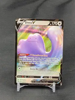 Pokemon TCG Ditto V Shining Fates 050/072 Holo Ultra Rare QTY - Image 1