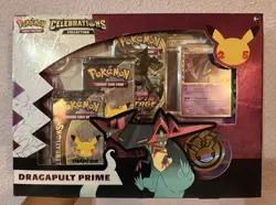 POKEMON CELEBRATIONS DRAGAPULT PRIME COLLECTION BOX – SEALED – 25TH ANNIVERSARY 820650809385 - Image 1