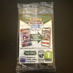 SEALED Pokemon Fusion Strike Prerelease Latias Black Star Promo Pack SWSH171 - Image 2