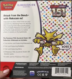 Pokemon Scarlet & Violet 151 Alakazam EX Collection Box New Sealed - Image 2