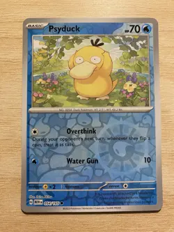 Pokemon TCG Psyduck Scarlet & Violet-151 054/165 Reverse Holo Common - Image 1