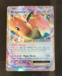 💥 Pokemon TCG Dragonite EX XY Evolutions Ultra Rare NM Foil 72 Colorless 180 HP - Image 1