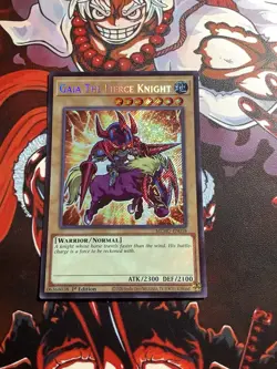 Yugioh! 1x Gaia The Fierce Knight MZMU-EN058 Secret Rare 1st Ed NM - Image 1