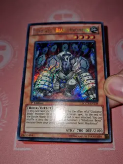 Gladiator Beast Hoplomus (LP) LCGX-EN239 Secret Rare 1st Edition - Image 2