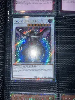 Dark End Dragon (Platinum Secret Rare) #RA03-EN216 1st Ed LP - Image 1
