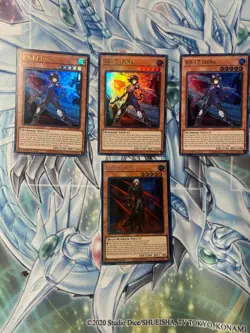 Konami Yu-Gi-Oh! K9-17 Izuna Playset x3 + K9-00 Lupis (Collector Rare) - Image 1