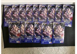 One Piece TCG The Azure Sea’s Seven OP-14 Sleeved Booster Pack Lot Of 15 Sealed - Image 1