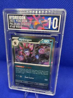 Pokemon TCG Hydreigon S & V Paldea Evolved Holo Rare Card 140/193 Graded EGC 10 - Image 2