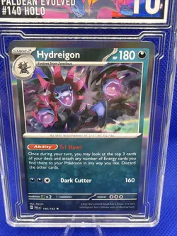 Pokemon TCG Hydreigon S & V Paldea Evolved Holo Rare Card 140/193 Graded EGC 10 - Image 3
