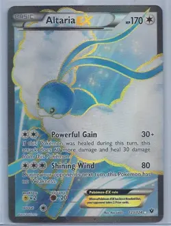 Pokemon XY Fates Collide Altaria EX Full Art Ultra Rare Holo Card 123/124 - Image 1