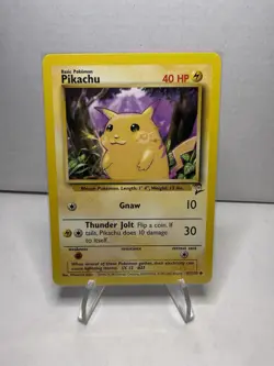 Pikachu 87/130 - Common - Vintage English Base Set 2 Pokemon Card - NM & LP - Image 1