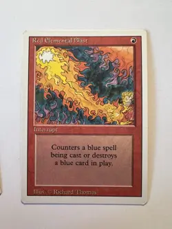Red Elemental Blast - MTG 3ED Revised Edition - LP - Image 1