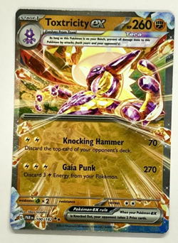 Pokemon Card Toxtricity ex 100/182 Paradox Rift Double Rare NM - Image 1