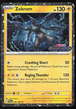 Zekrom (Paradox Rift Stamped) Holo Rare Miscellaneous Cards & Products 066/182 N - Image 1