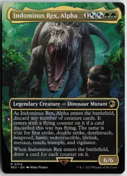 Indominus Rex, Alpha (Borderless) Normal R Universes Beyond: Jurassic World Coll - Image 1