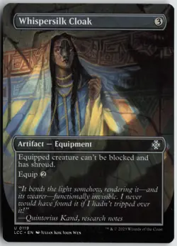 Whispersilk Cloak (Borderless) Normal U Commander: The Lost Caverns of Ixalan 11 - Image 1