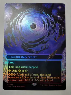 Shambling Vent -Showcase Foil- Edge of Eternities Rare Land EOS 38 mtg NM/M - Image 1