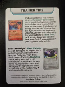 2 Variations ~ N's Zoroark Trainer Tip Card Pokemon TCG - Journey Together - Image 2