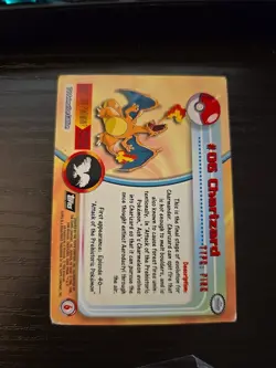 Charizard #6 Pokemon 2000 Topps TV MP - Image 2