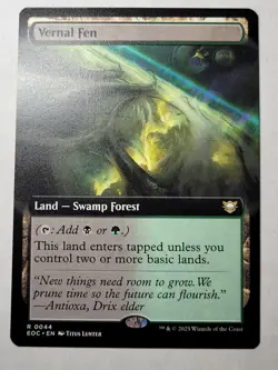 Vernal Fen -Extended Art- Edge of Eternities Regular Rare Land EOC 44 mtg NM/M - Image 1