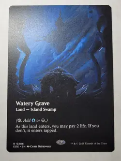 Watery Grave -Borderless- Edge of Eternities Regular Rare Land EOE 286 mtg NM/M - Image 1
